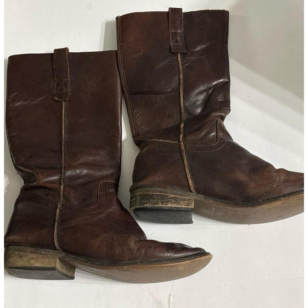 Mia Brown Leather Riding Boots (8.5) as is